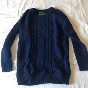 Royal blue knit sweater